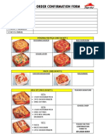 School Catering Order Form