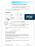 Acceptance Angle and Numerical Aperture