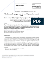 The Calcium Looping Process For Low CO2 Emission Cement Plants