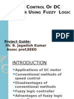 Fuzzy Logic Control of DC Motor