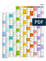 New Year 2016 Calendar in Excel
