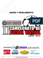 Bases II Campeonato de Fútbol Virtual