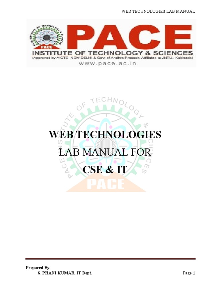Web Technology Lab Manual | Web Server | Http Cookie