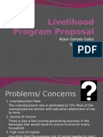 Livelihood Program Proposal: Arjun Gerom Gabo SK Chairman