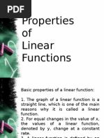 2.1 Properties of Linear Functions