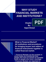 Why Study Financial Markets and Institutions?: Chapter #1 by Sajad Ahmad