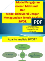Analisis Swot Dalam Model Pengajaran Pemprosesan Maklumat Dan Model Behavioral PDF
