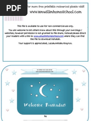 Download Welcome Ramadan Colouring Book Preschool Ramadan Islamism