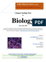 Biology-XII Chapter Ending Test
