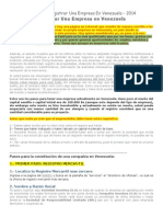 Pasos para registrar una empresa en Venezuela