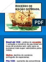 Processo de colonização do Brasil: da extração do pau-brasil à produção do açúcar