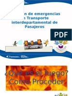 Atención de Emergencias en Transporte Interdepartamental de Pasajeros (Fuego)