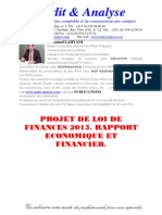  Projet de Loi de Finances 2015 Rapport Economique Et Financier