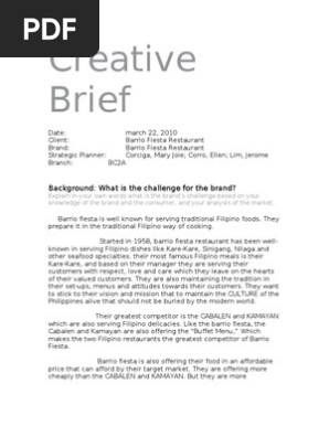 CREATIVE BRIEF