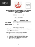 Application Form - Brunei Darussalam Scholarship 2014-2015 (1)