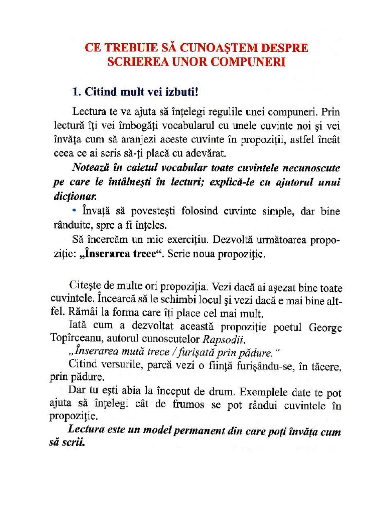 Despre Compuneri | PDF