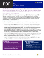 SharePoint Deployment Planning Services Datasheet