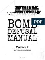 Bomb Defusal Game Manual