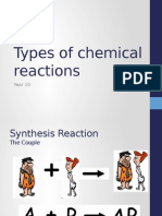 Types of Chemical Reactions Yr 10