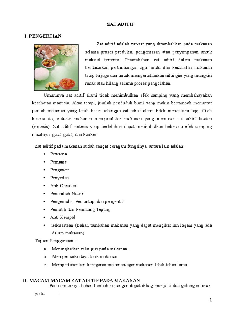 Zat Aditif Doc