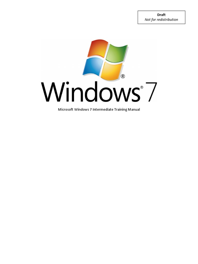 102 Windows7 Intermediate TrainingManual PDF | PDF | Windows 7 ...