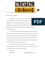 student teaching welcome letter