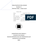 Percobaan 6. Esterifikasi Fenol Sintesis Aspirin