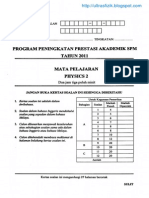 Kertas 2 Pep Percubaan SPM Kedah 2011 soalan