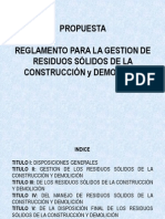 17gestión Ambiental en La Construcción Propuesta ReglamentoRESIDUOS SOLIDOS Construcción