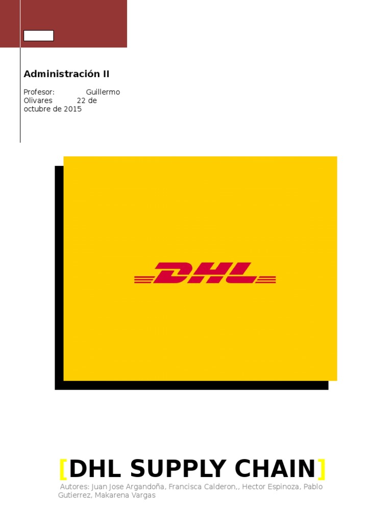 Dhl Supply Chain Logistics Market (Economics)