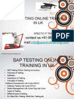 SAP TESTING Online Training in Uk