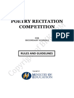 Poetry Recitation Secondary Schools Concept Paper Edited 2015