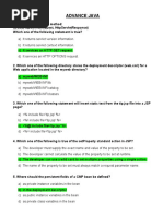 Sample Questions ADVANCE JAVA