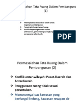 Permasalah Antata Ruang Dalam Pembangunan PDF