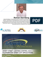 Smart Street Lighting Control As A Platform For Smart City Applications - Roman Sternberg - Telematics Wireless - Smart City 2015