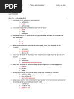 Questionnaire 1st Bible Quiz Challenge