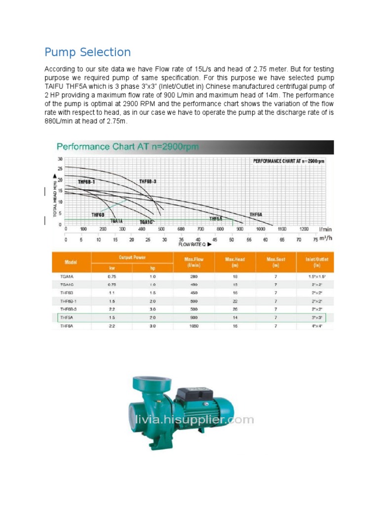 Pump Selection | PDF