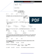 JEECUP Sample Paper-1 (Polytechnic Entrance Exam-Mathematics)
