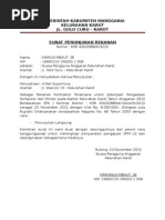 Contoh Surat Permohonan Rekanan