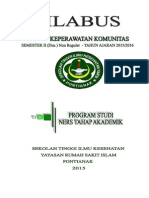 Silabus M.A Kep - Komunitas Non Reguler Ang 2