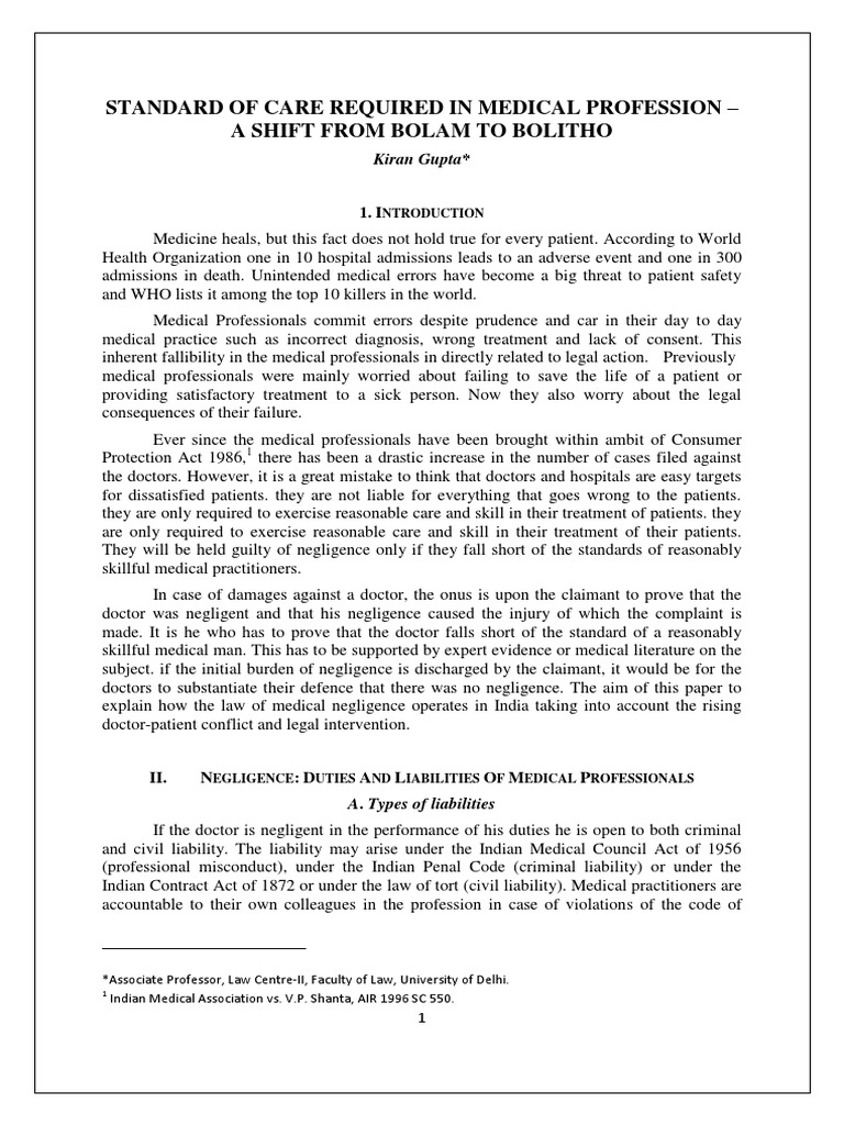 The tort of negligence image