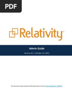 Relativity - Admin Guide - 8.2 PDF