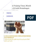 Doa Mohon Panjang Umur