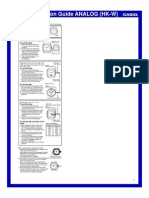 OPERATION GUIDE ANALOG (HK-W