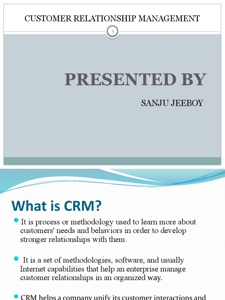 Understanding Customer Relationship Management | PDF | Customer ...