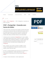 PHP + PostgreSql - Conexão com banco de dados - Rafael Clares