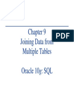 Joining Data From Multiple Tables Oracle 10g: SQL