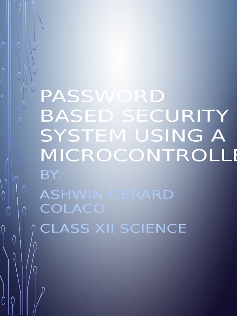 Microcontroller Security System by Colaco | PDF