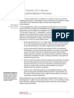 SandPCapital IQ Sector Methodology