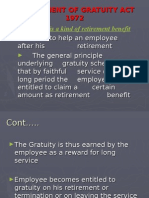 The Payment of Gratuity Act 1972t